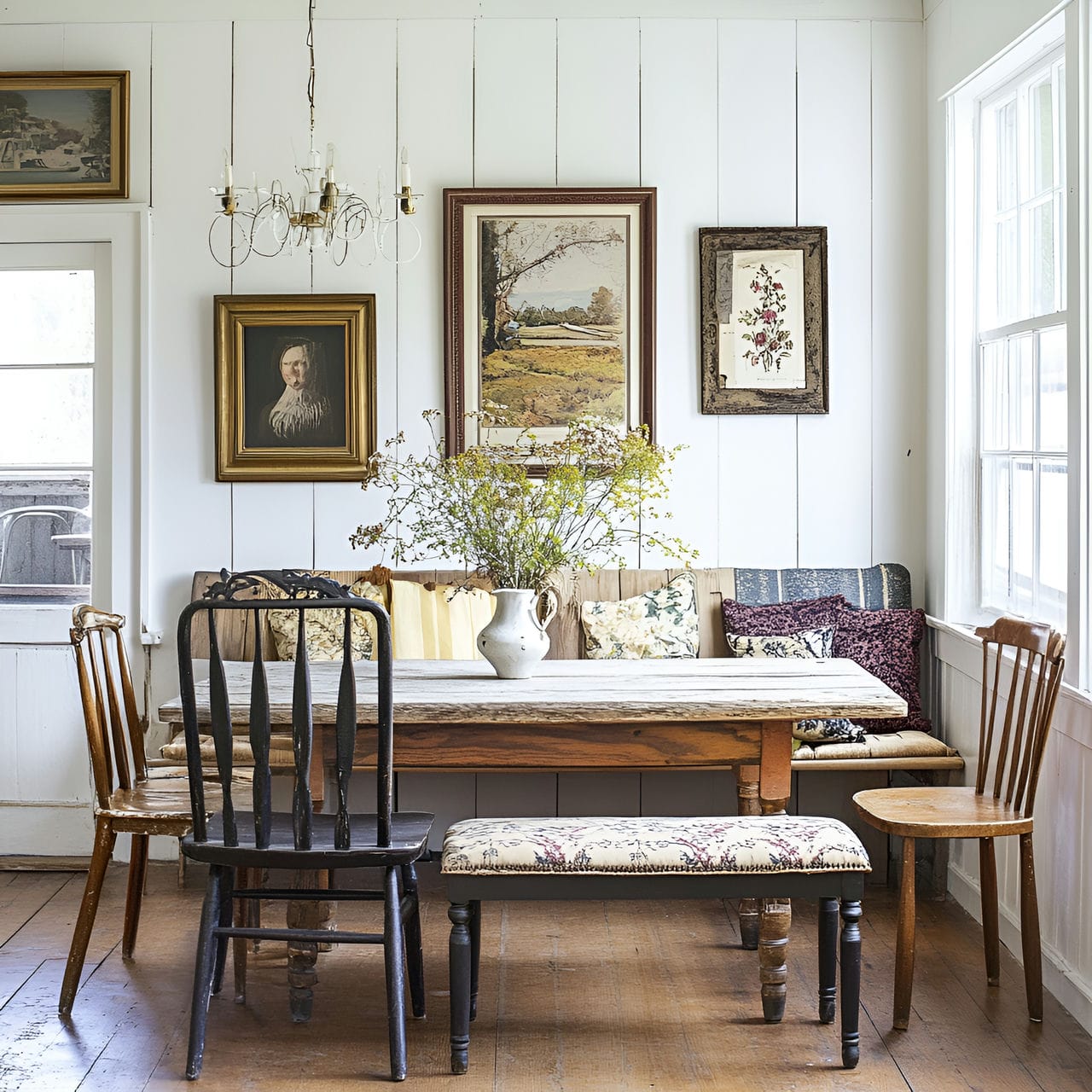 20 Best Dining Room Ideas And How To Design One Yourself! 209 3. Mixed seating