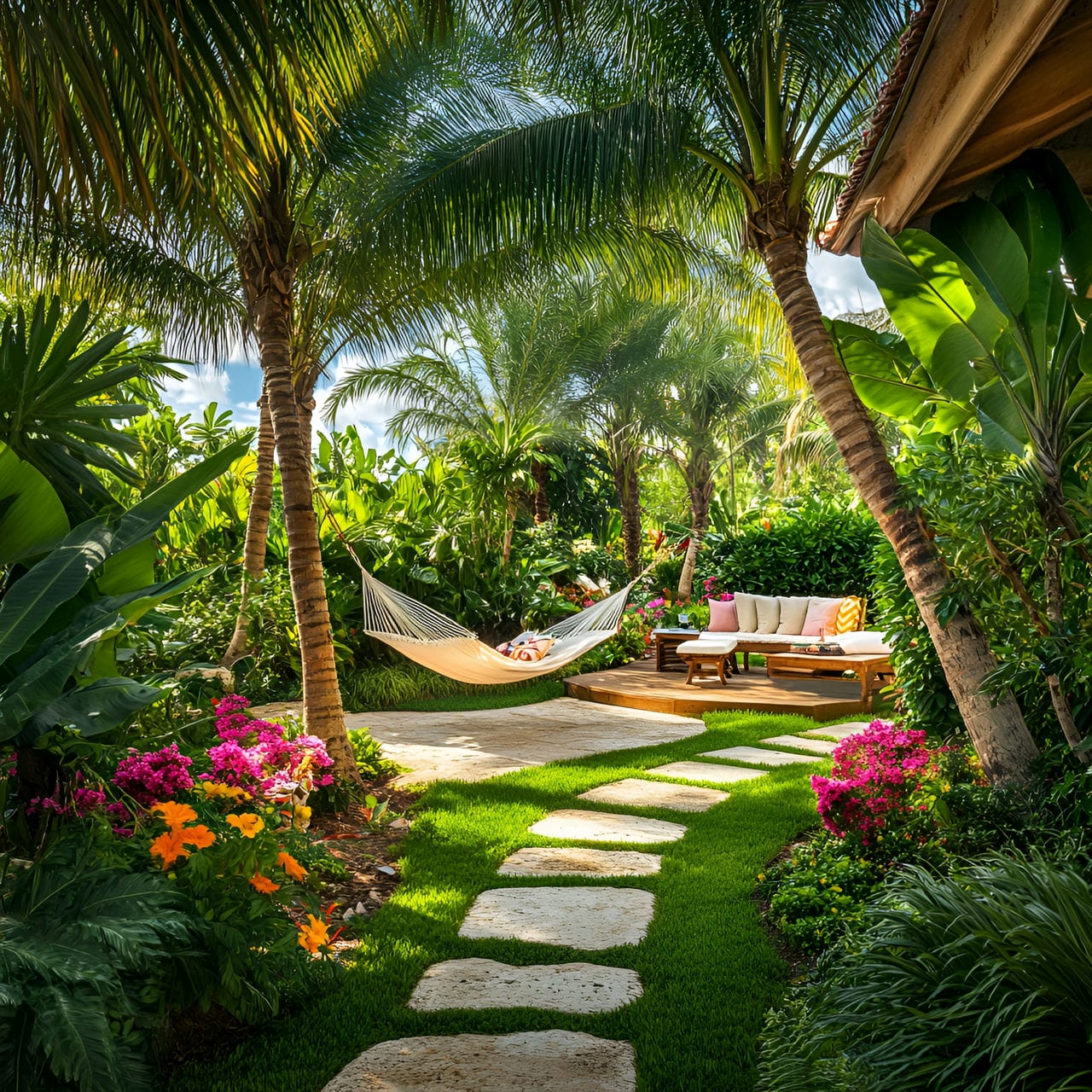 3. Garden oasis