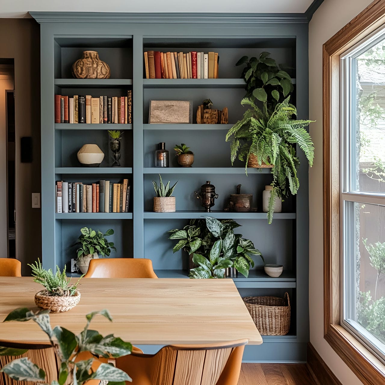 20 Best Dining Room Ideas And How To Design One Yourself! 214 4. Built-in shelvingย