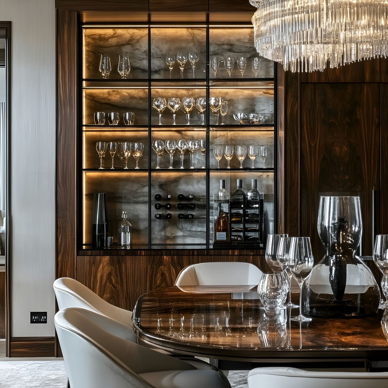 20 Best Dining Room Ideas And How To Design One Yourself! 211 4. Built-in shelvingย