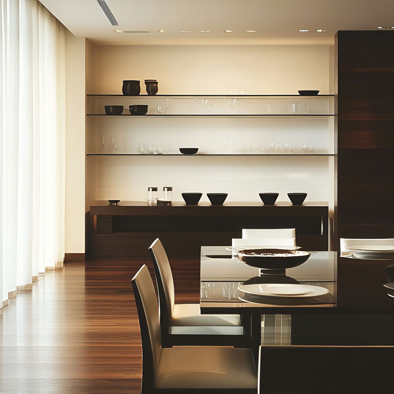 20 Best Dining Room Ideas And How To Design One Yourself! 217 4. Built-in shelvingย