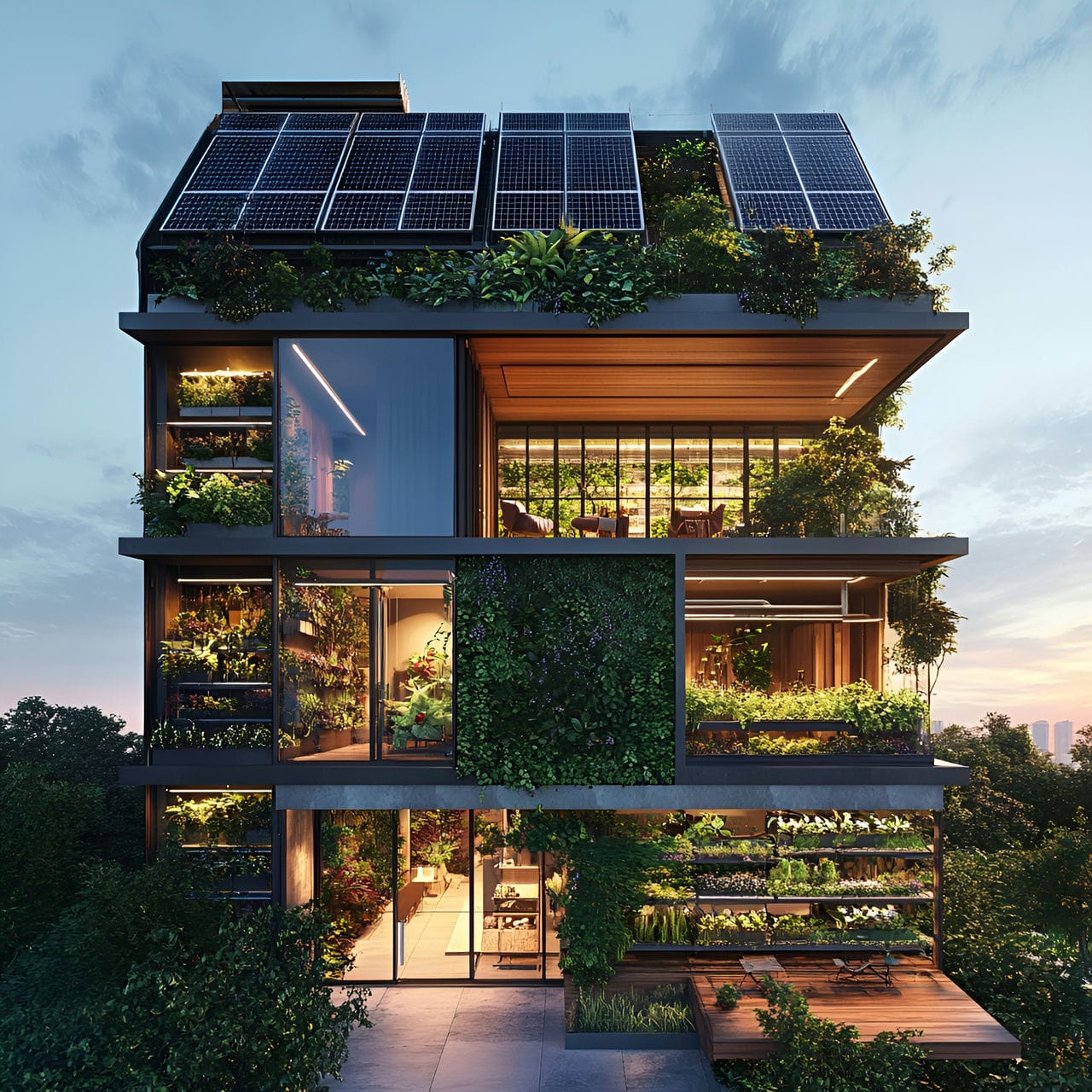 20 Best Garden Ideas And How To Design One Yourself! 167 4. Integrated greenhouses