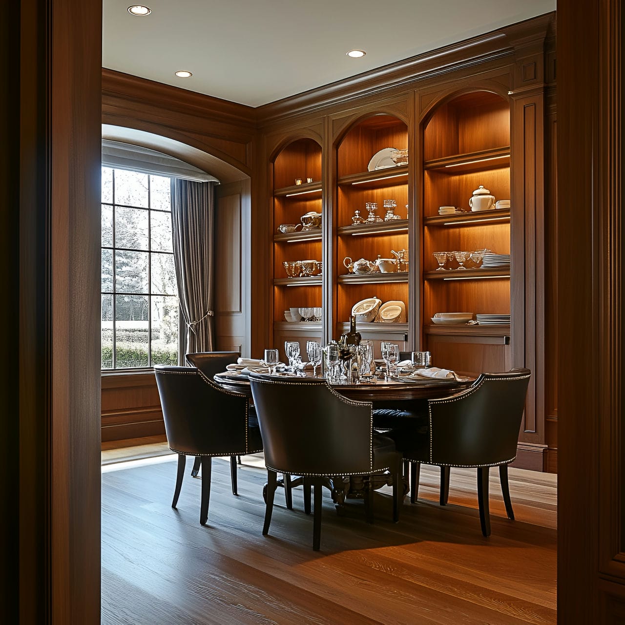 20 Best Dining Room Ideas And How To Design One Yourself! 212 4. Built-in shelvingย