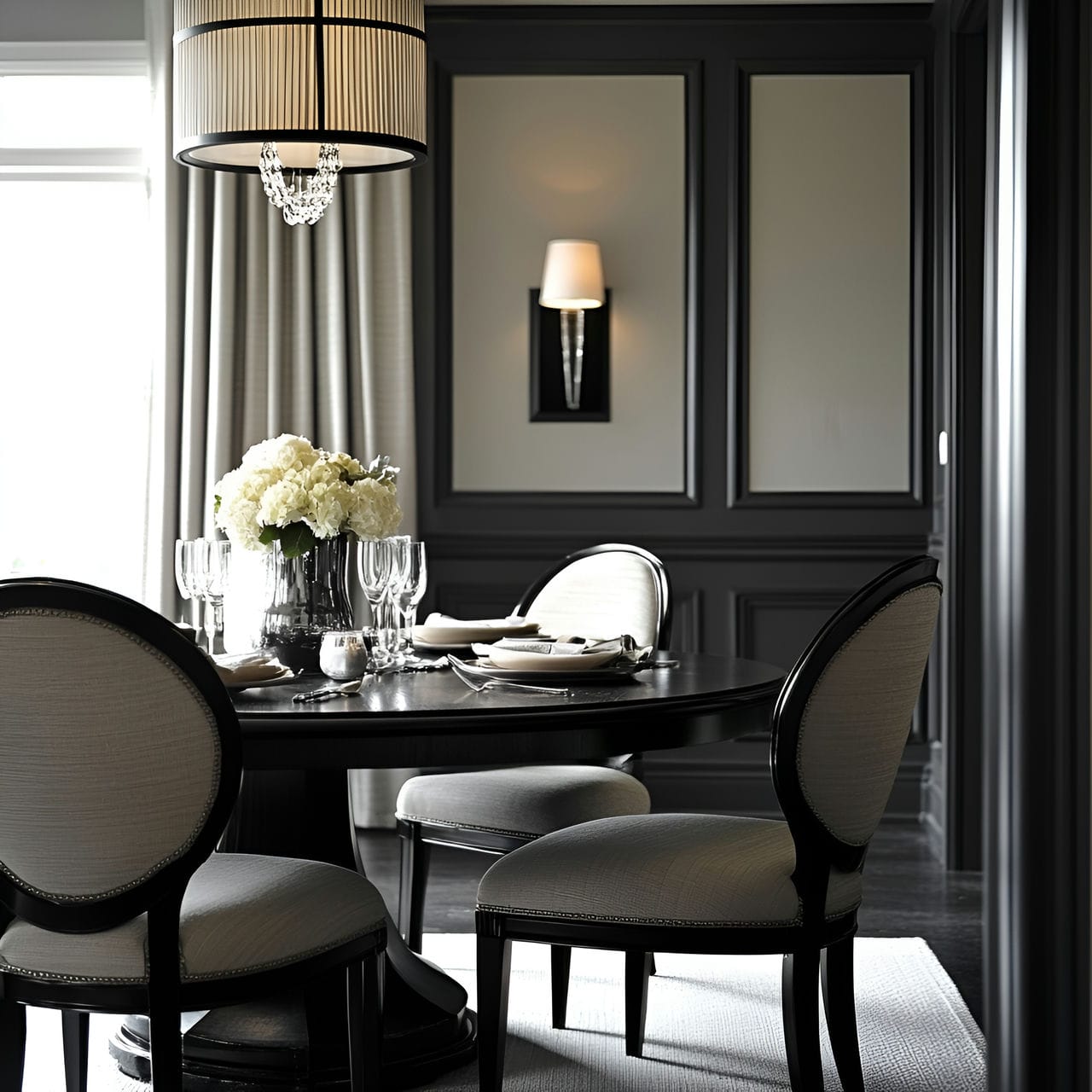 20 Best Dining Room Ideas And How To Design One Yourself! 223 5. Two-tone color schemeย