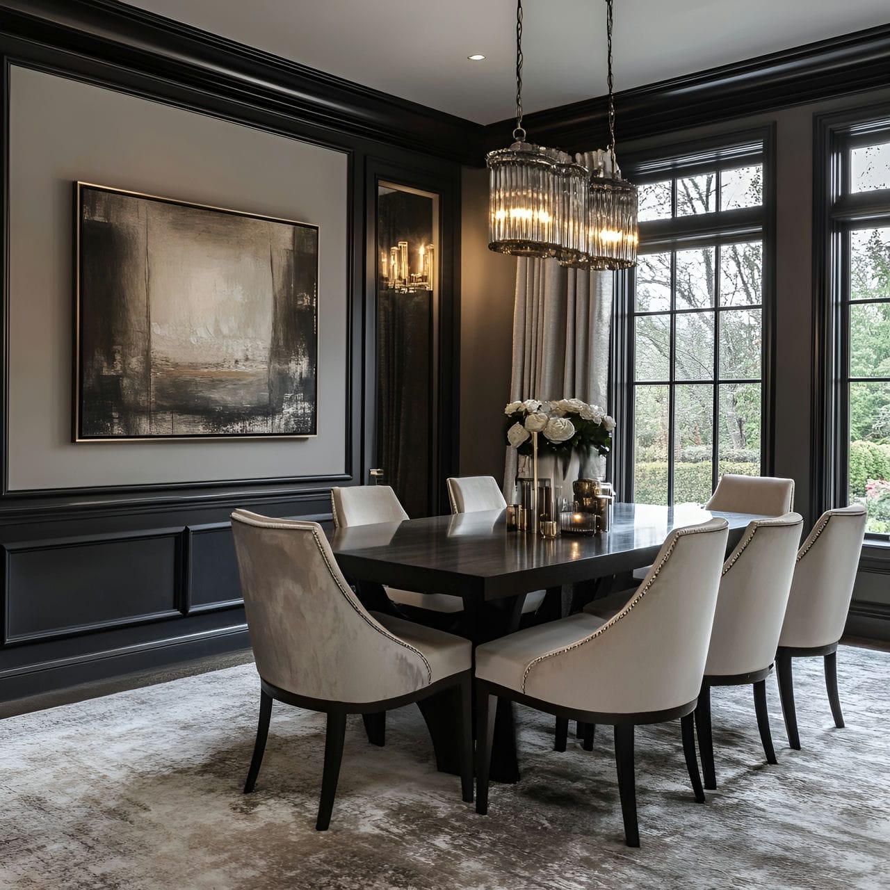 20 Best Dining Room Ideas And How To Design One Yourself! 224 5. Two-tone color schemeย