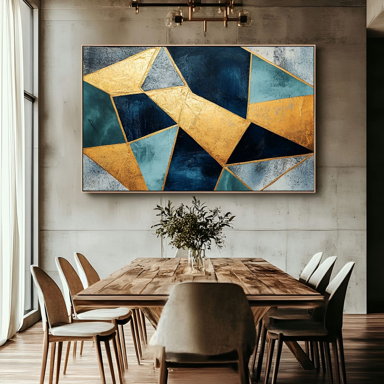 20 Best Dining Room Ideas And How To Design One Yourself! 225 6. Oversized artworkย