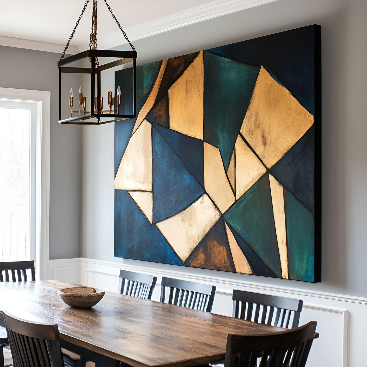 20 Best Dining Room Ideas And How To Design One Yourself! 228 6. Oversized artworkย