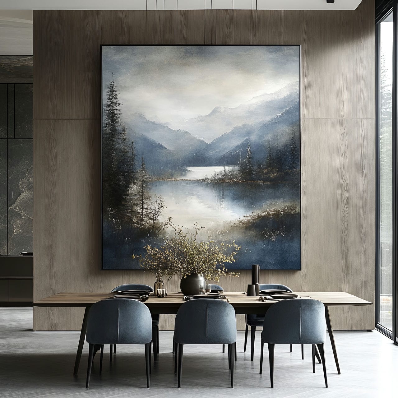 20 Best Dining Room Ideas And How To Design One Yourself! 226 6. Oversized artworkย