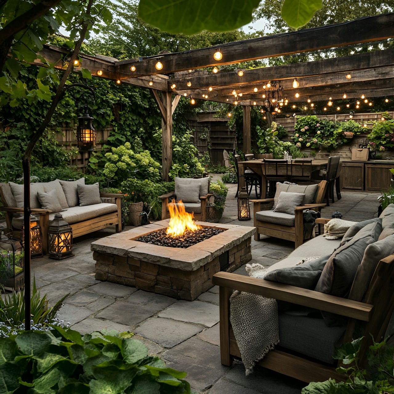20 Best Garden Ideas And How To Design One Yourself! 176 6. Outdoor living rooms