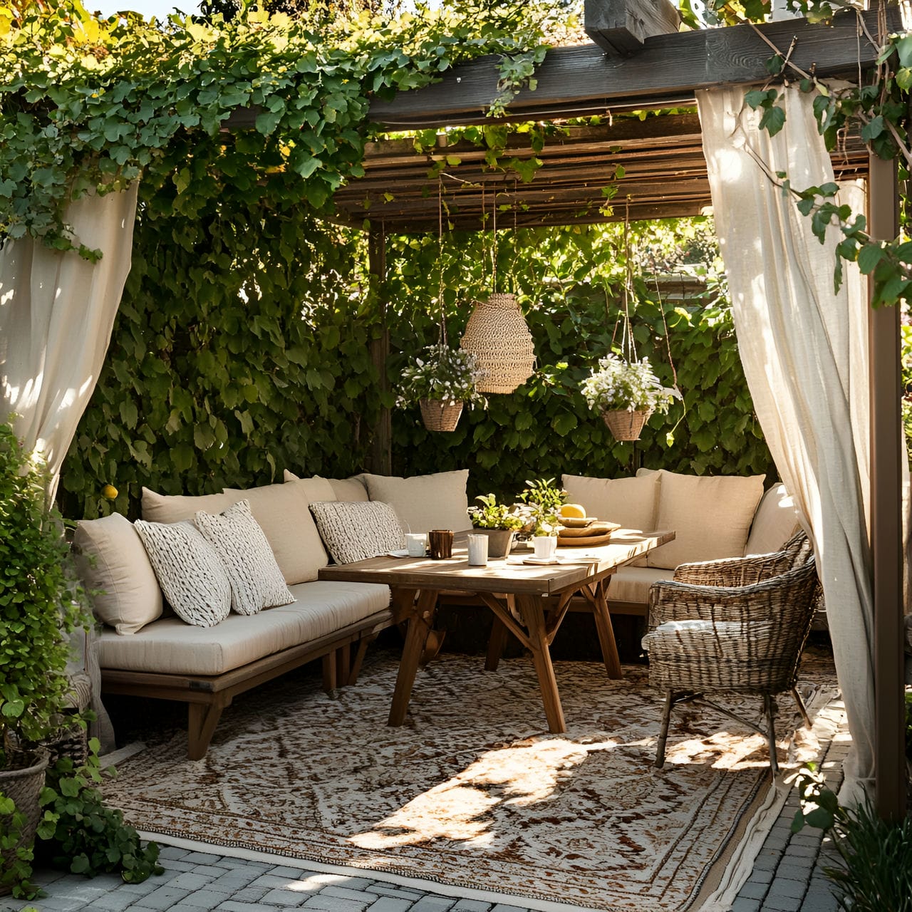 20 Best Garden Ideas And How To Design One Yourself! 178 6. Outdoor living rooms