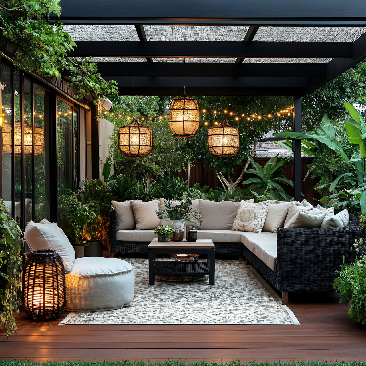 20 Best Garden Ideas And How To Design One Yourself! 184 6. Outdoor living rooms