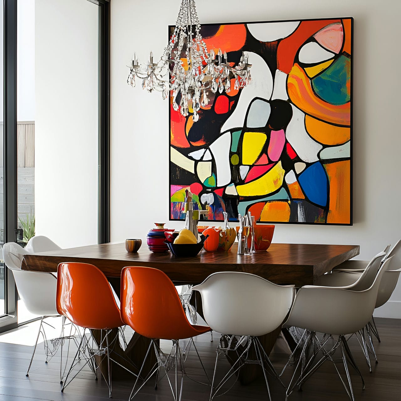 20 Best Dining Room Ideas And How To Design One Yourself! 231 6. Oversized artworkย