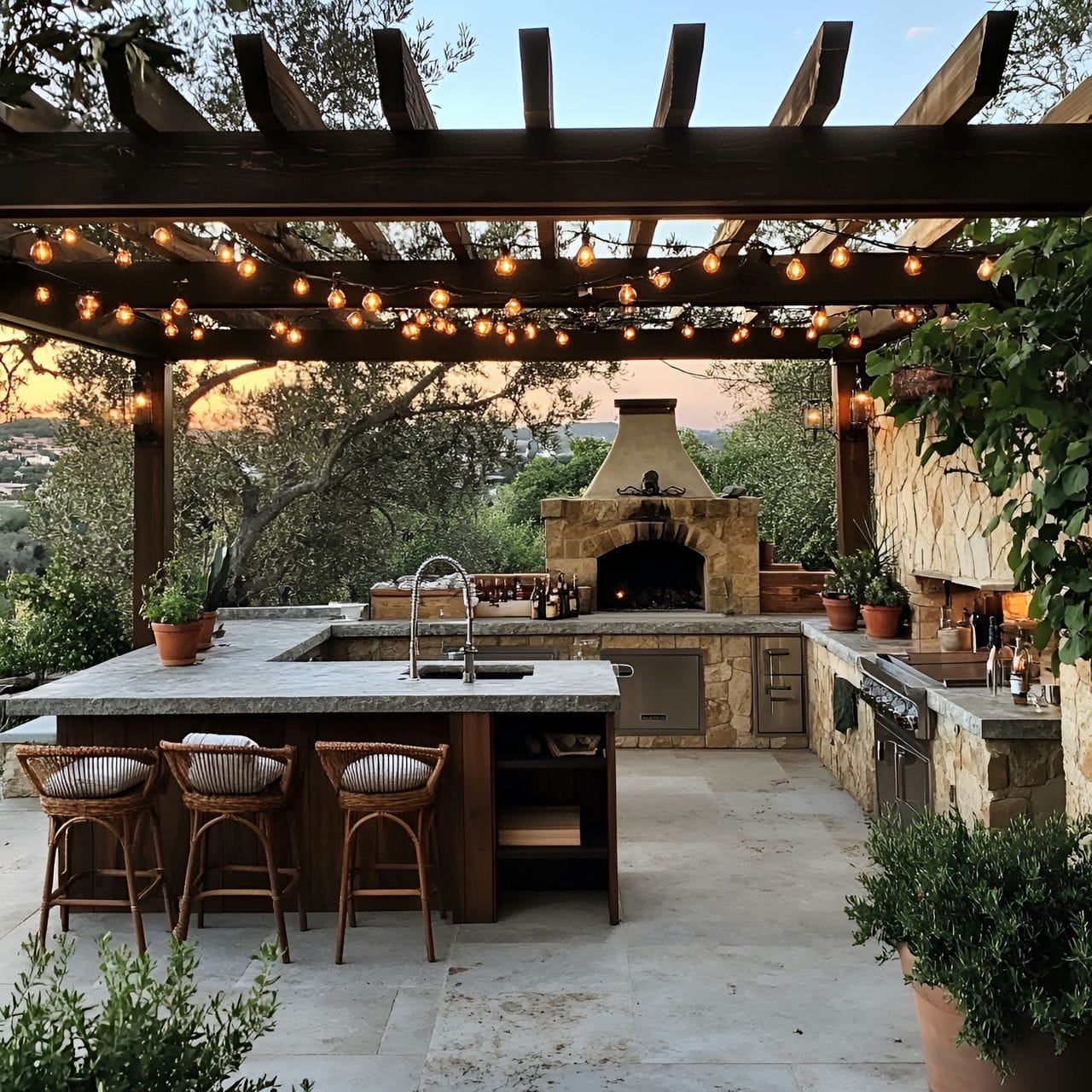 6. Outdoor kitchen