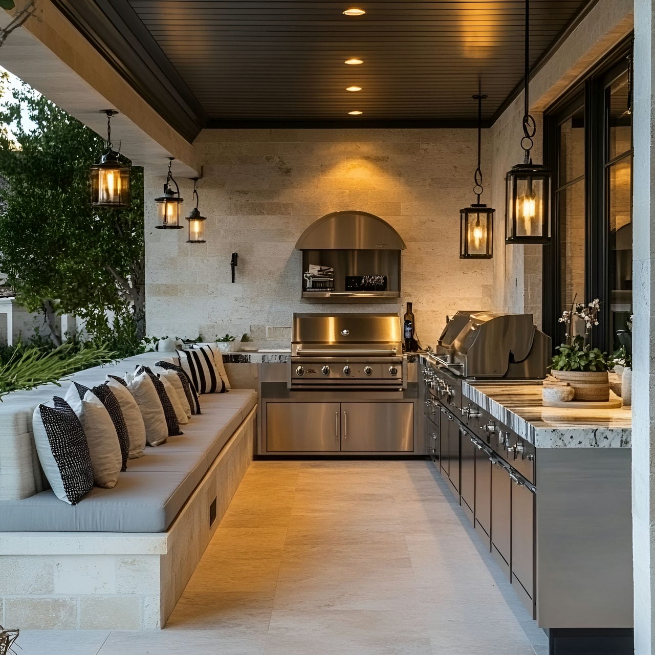 6. Outdoor kitchen