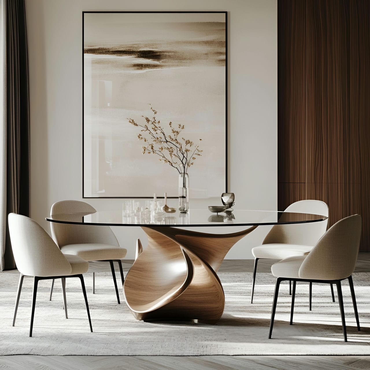 20 Best Dining Room Ideas And How To Design One Yourself! 242 7. Unique table shapeย