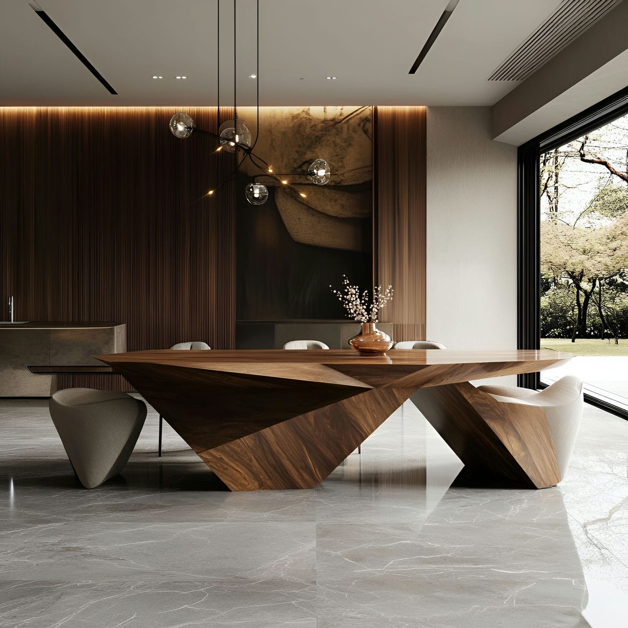 20 Best Dining Room Ideas And How To Design One Yourself! 233 7. Unique table shapeย