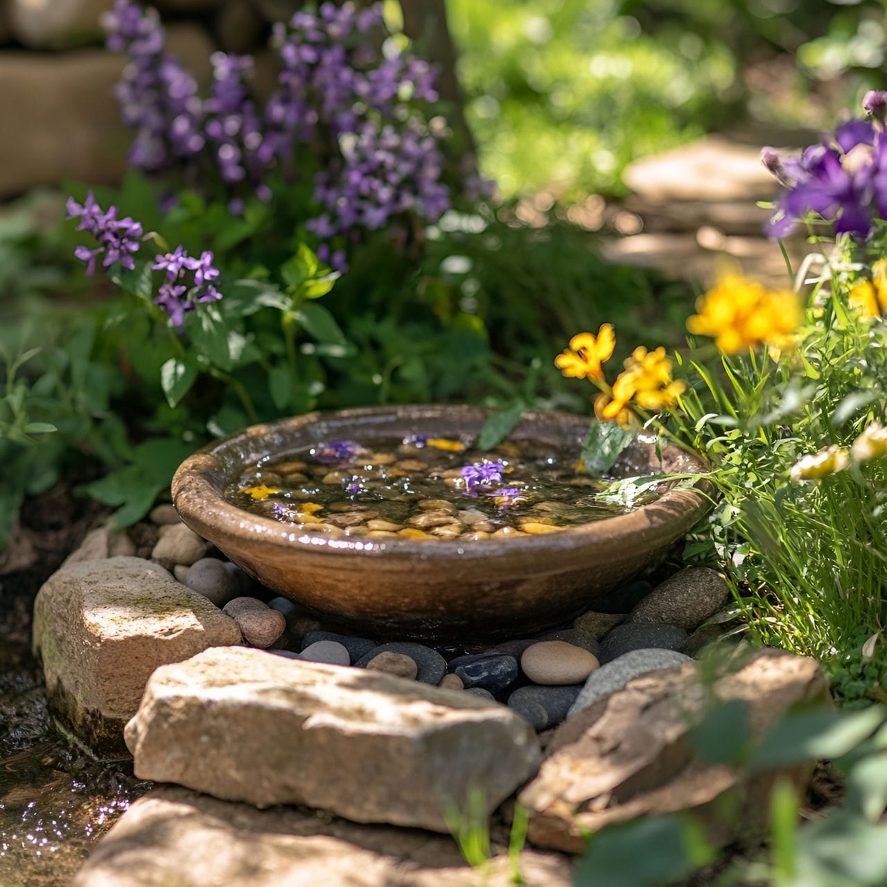 20 Best Garden Ideas And How To Design One Yourself! 186 7. Sustainable water features
