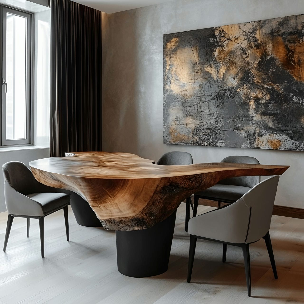 20 Best Dining Room Ideas And How To Design One Yourself! 240 7. Unique table shapeย