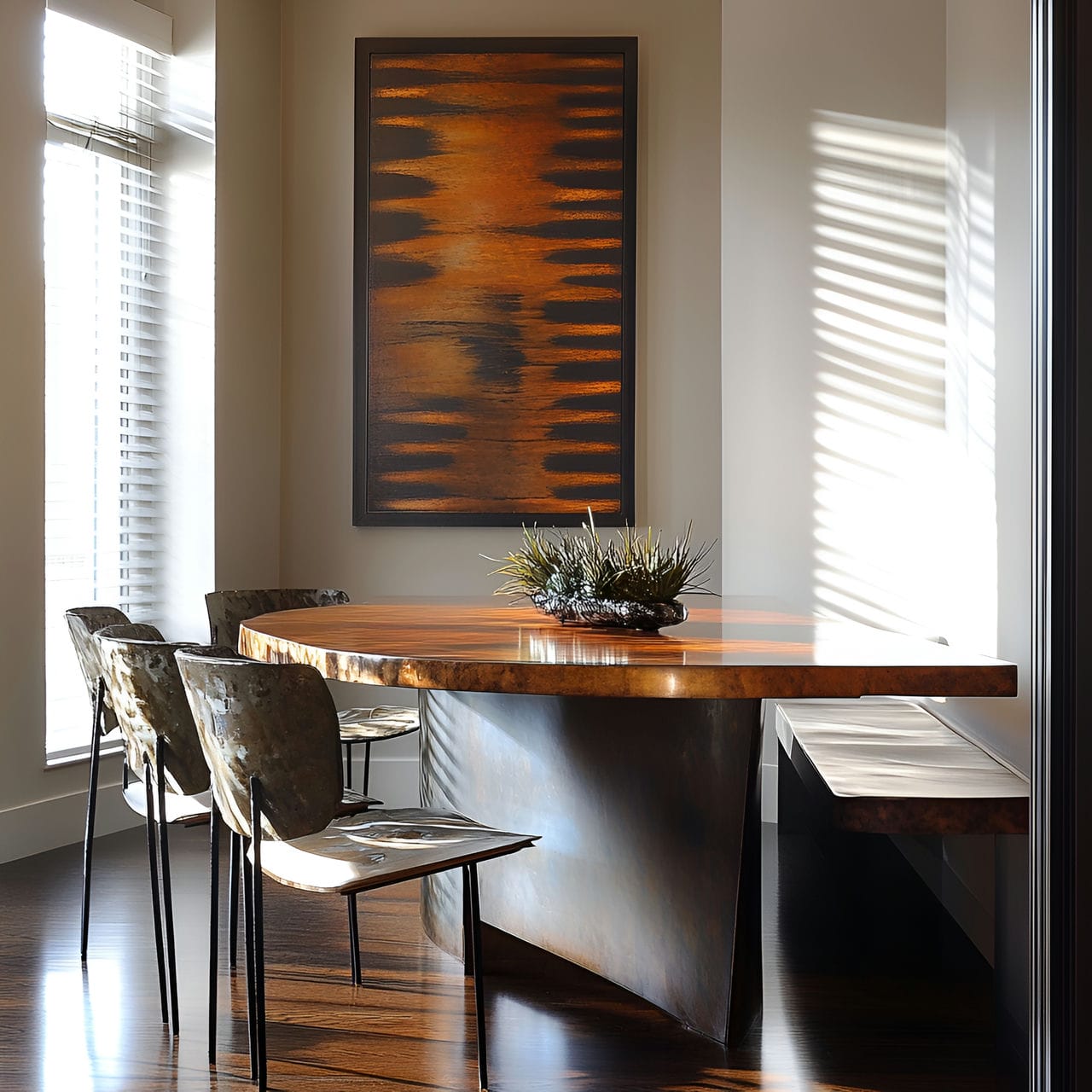 20 Best Dining Room Ideas And How To Design One Yourself! 238 7. Unique table shapeย