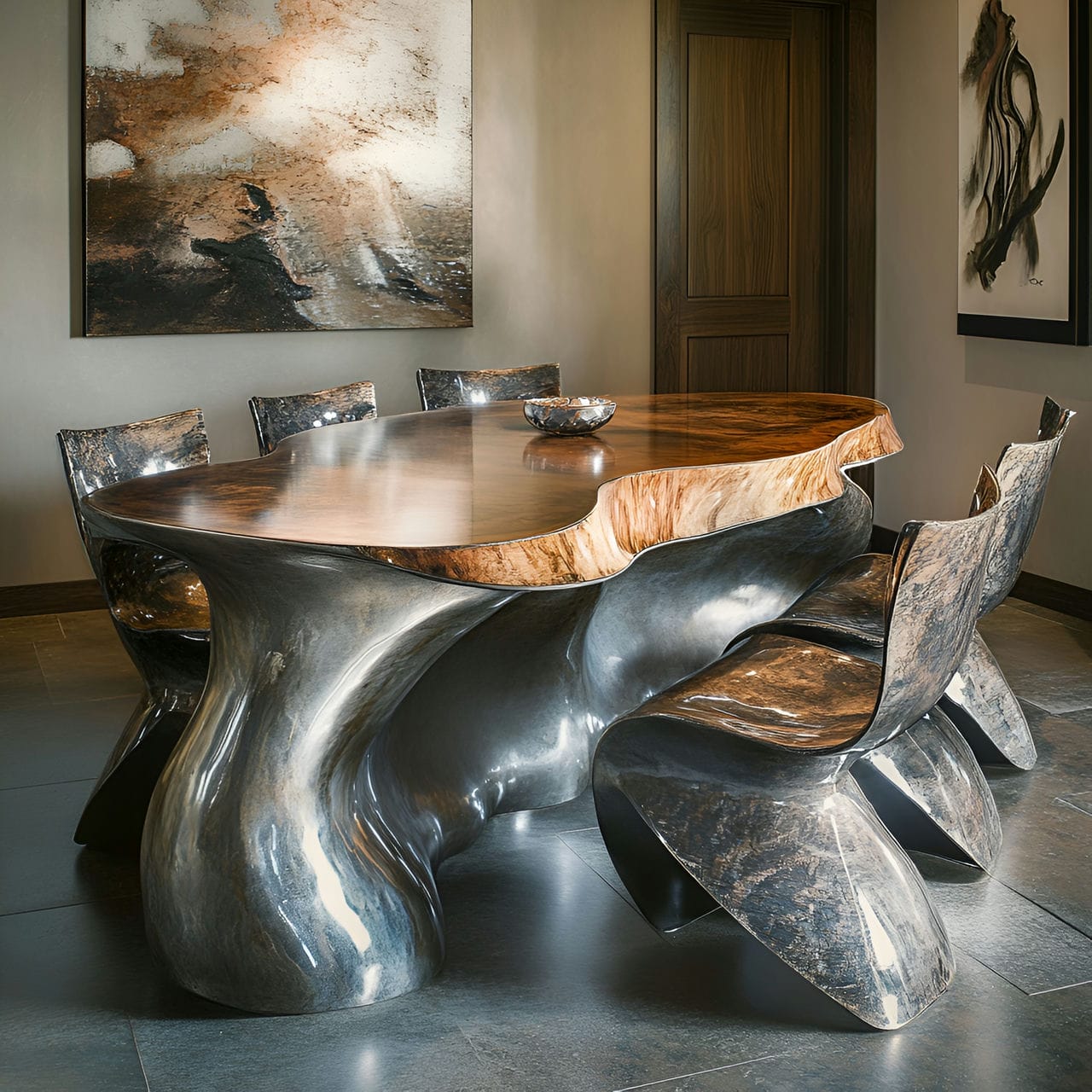 20 Best Dining Room Ideas And How To Design One Yourself! 239 7. Unique table shapeย