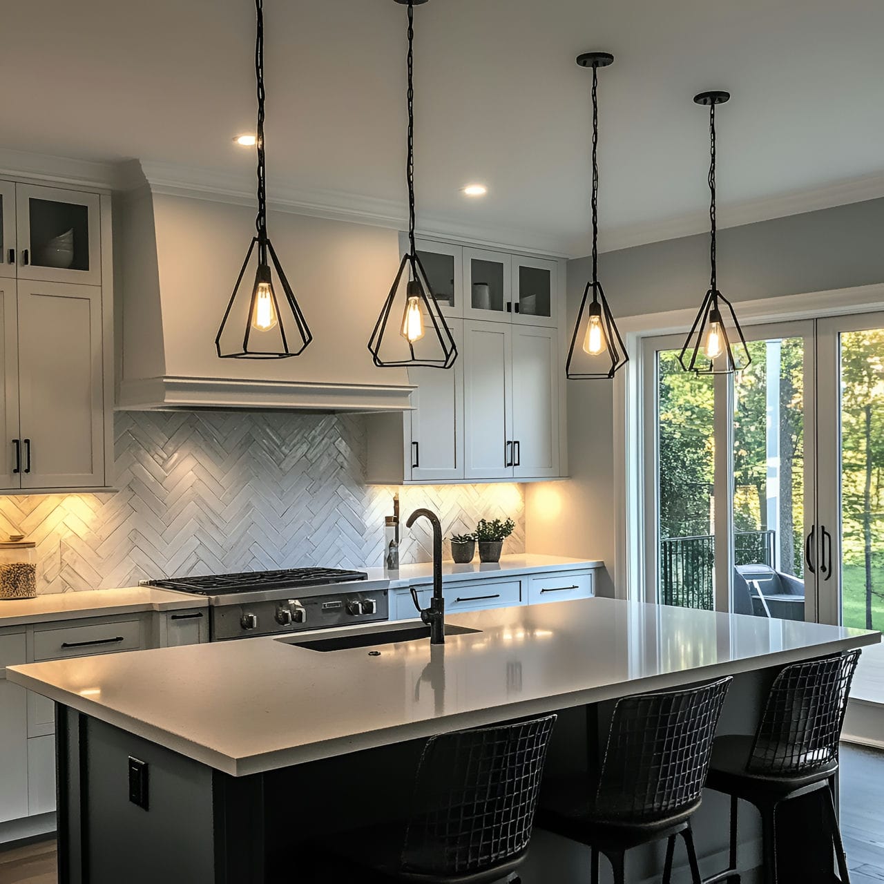 20 Best Kitchen Ideas And How To Design One Yourself! 260 8. Pendant lighting over the island