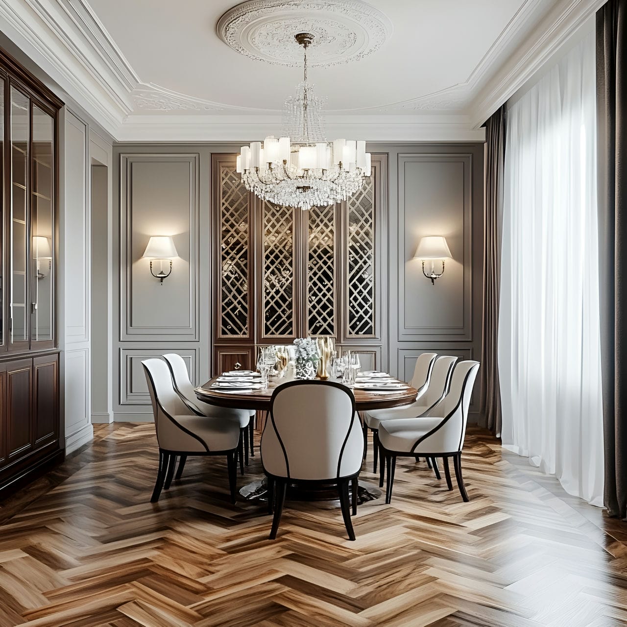 20 Best Dining Room Ideas And How To Design One Yourself! 248 8. Patterned floorย