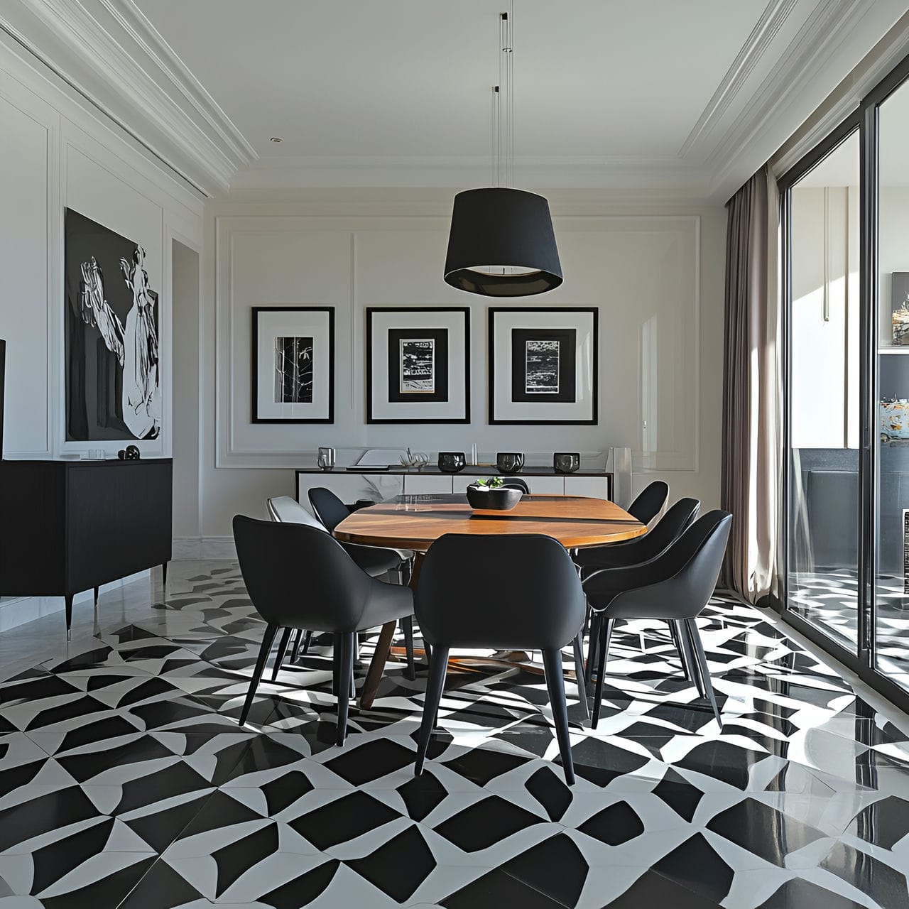 20 Best Dining Room Ideas And How To Design One Yourself! 244 8. Patterned floorย
