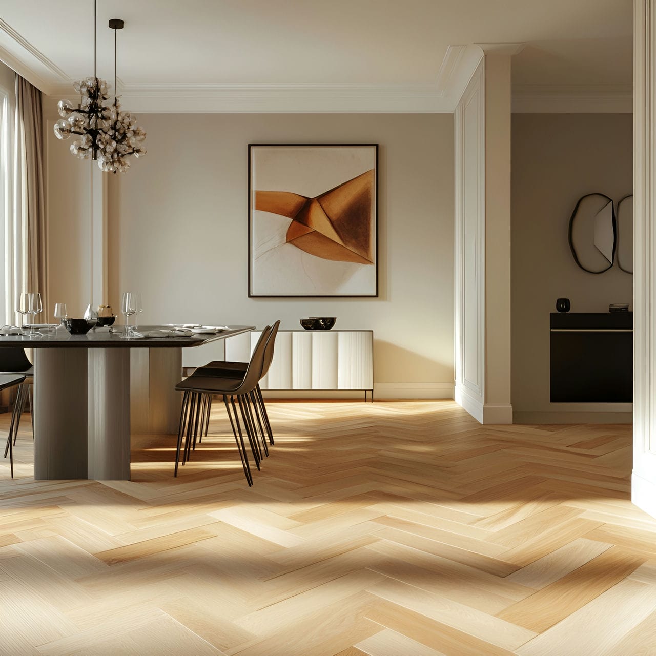 20 Best Dining Room Ideas And How To Design One Yourself! 251 8. Patterned floorย