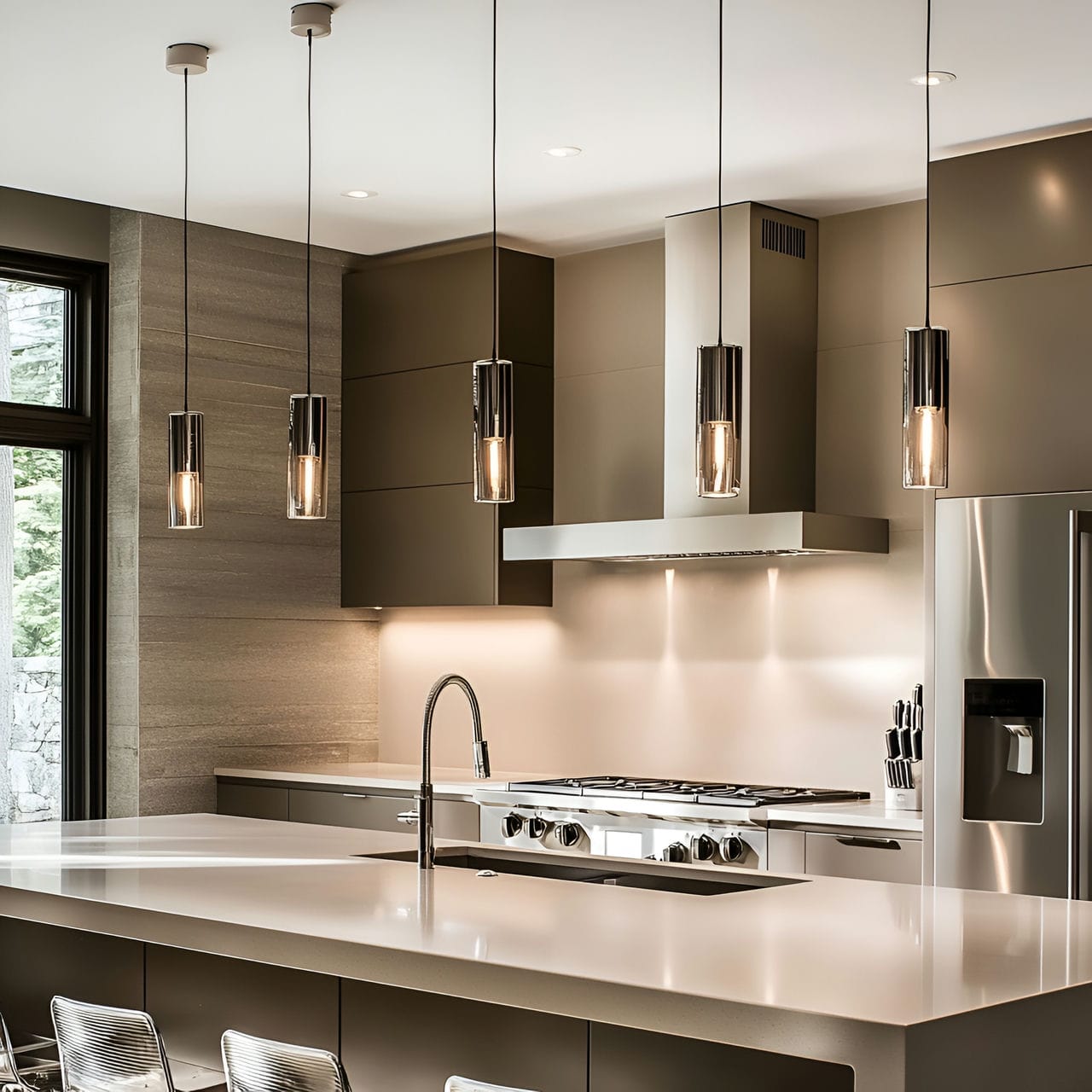 20 Best Kitchen Ideas And How To Design One Yourself! 263 8. Pendant lighting over the island