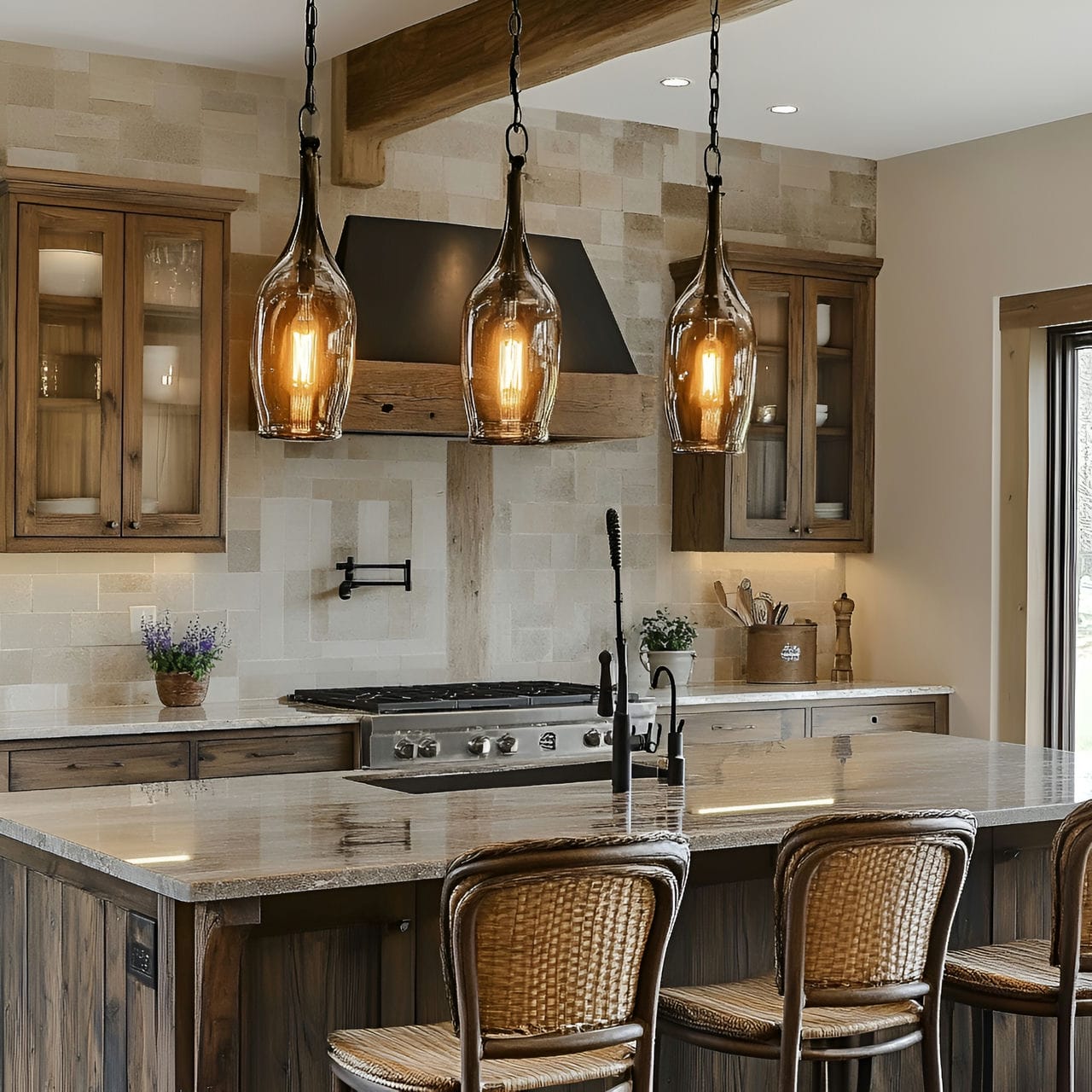 20 Best Kitchen Ideas And How To Design One Yourself! 255 8. Pendant lighting over the island