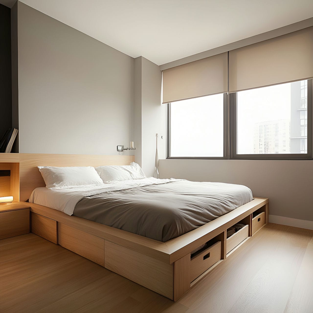 16 Best Bedroom Ideas And How To Design One Yourself! 203 8. Intelligent storage