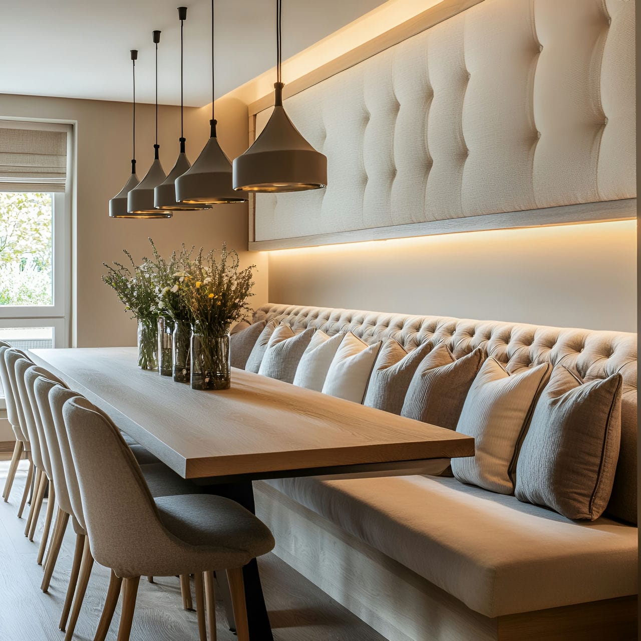 20 Best Dining Room Ideas And How To Design One Yourself! 255 9. Bench seatingย