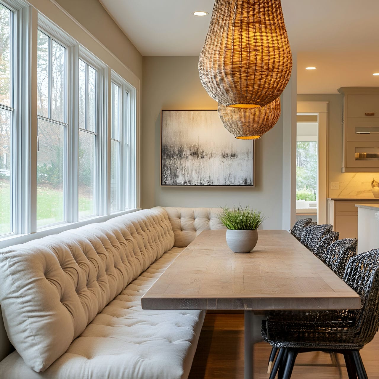 20 Best Dining Room Ideas And How To Design One Yourself! 256 9. Bench seatingย