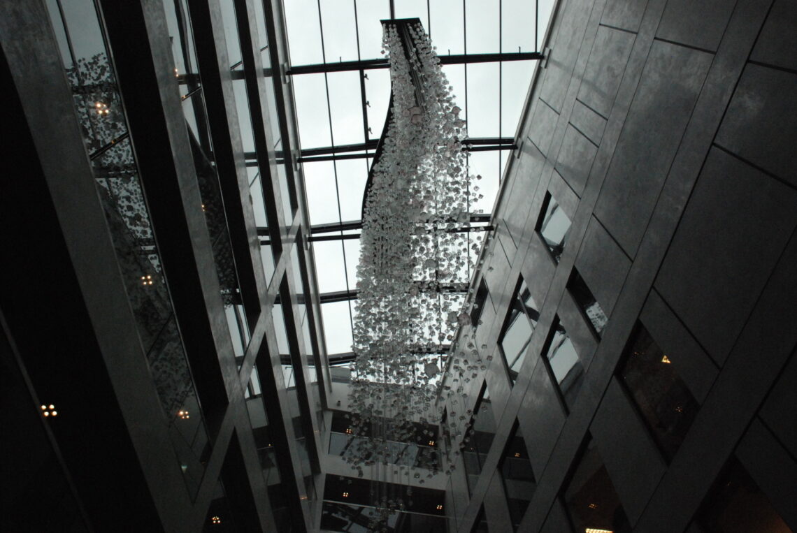 Interview With Edyta Barańska Of Baranska Design 3 Glass chandelier hotel lobby 1e284f3ljkpg