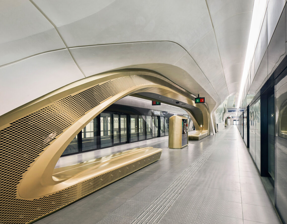 King Abdullah Financial District Metro Station / Zaha Hadid Architects 1 King abdullah financial district metro station / zaha hadid architects