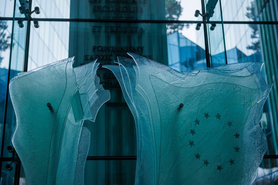 Interview With Edyta Barańska Of Baranska Design 7 Glass flag sculpture by edyta barańska installed at supreme court in warsaw