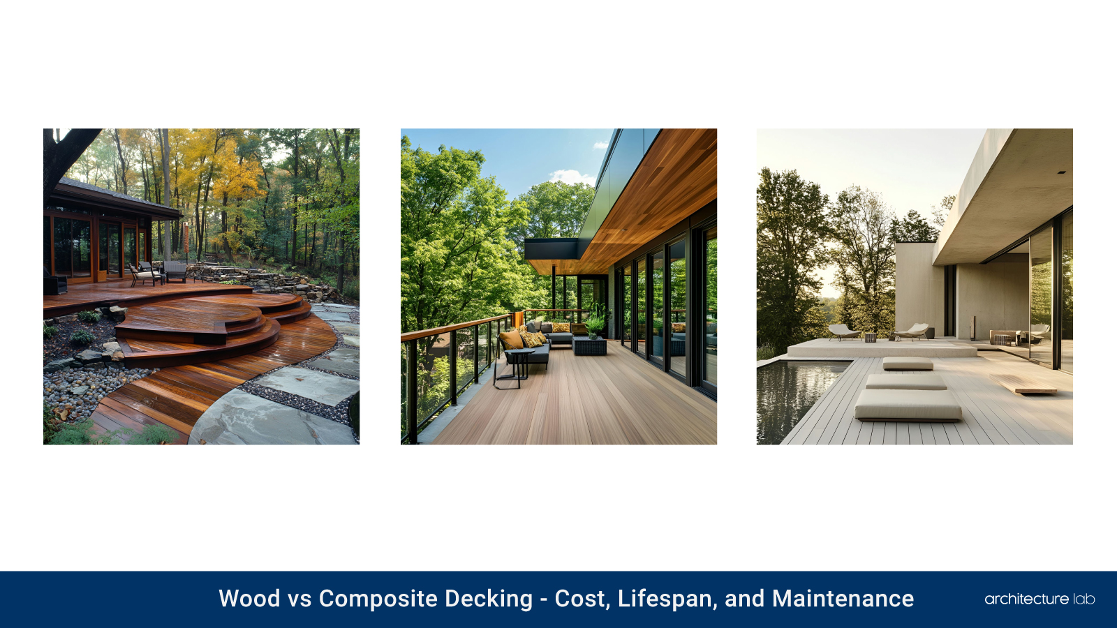 Wood vs. Composite decking: cost, lifespan, and maintenance
