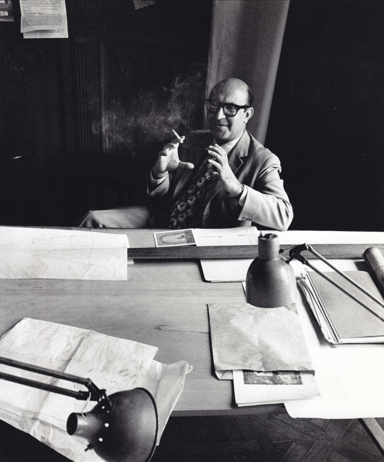 Clorindo in his studio. Fundacion clorindo testa