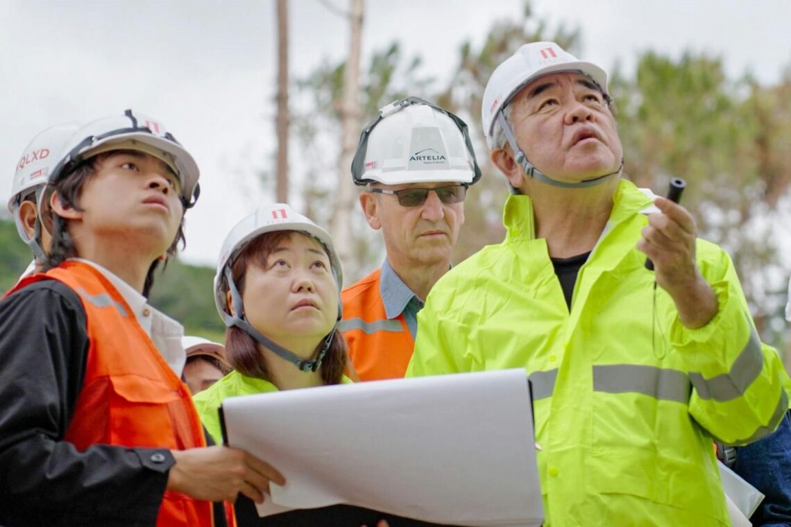 Kengo kuma at the haus da lat construction site 3