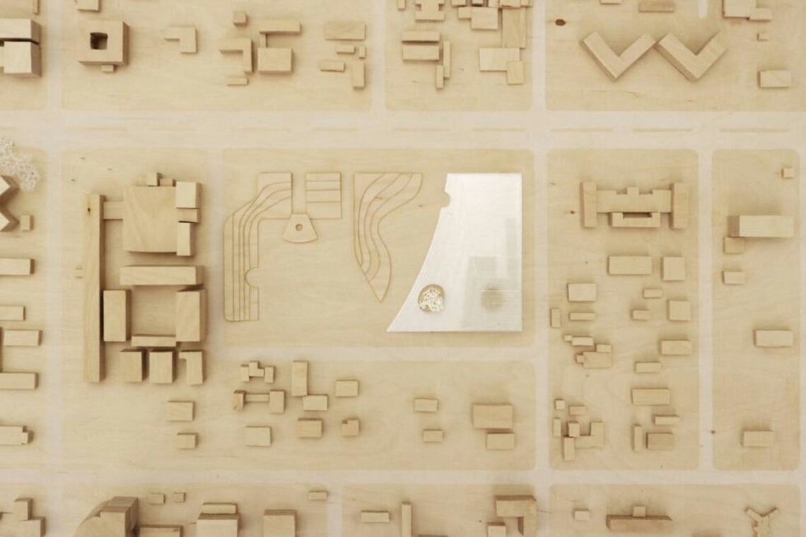 Diébédo Francis Kéré: Biography, Works, Awards 165 Aerial view of model of the burkina faso national assembly