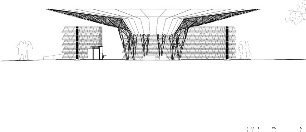 Diébédo Francis Kéré: Biography, Works, Awards 134 Section of the serpentine pavilion