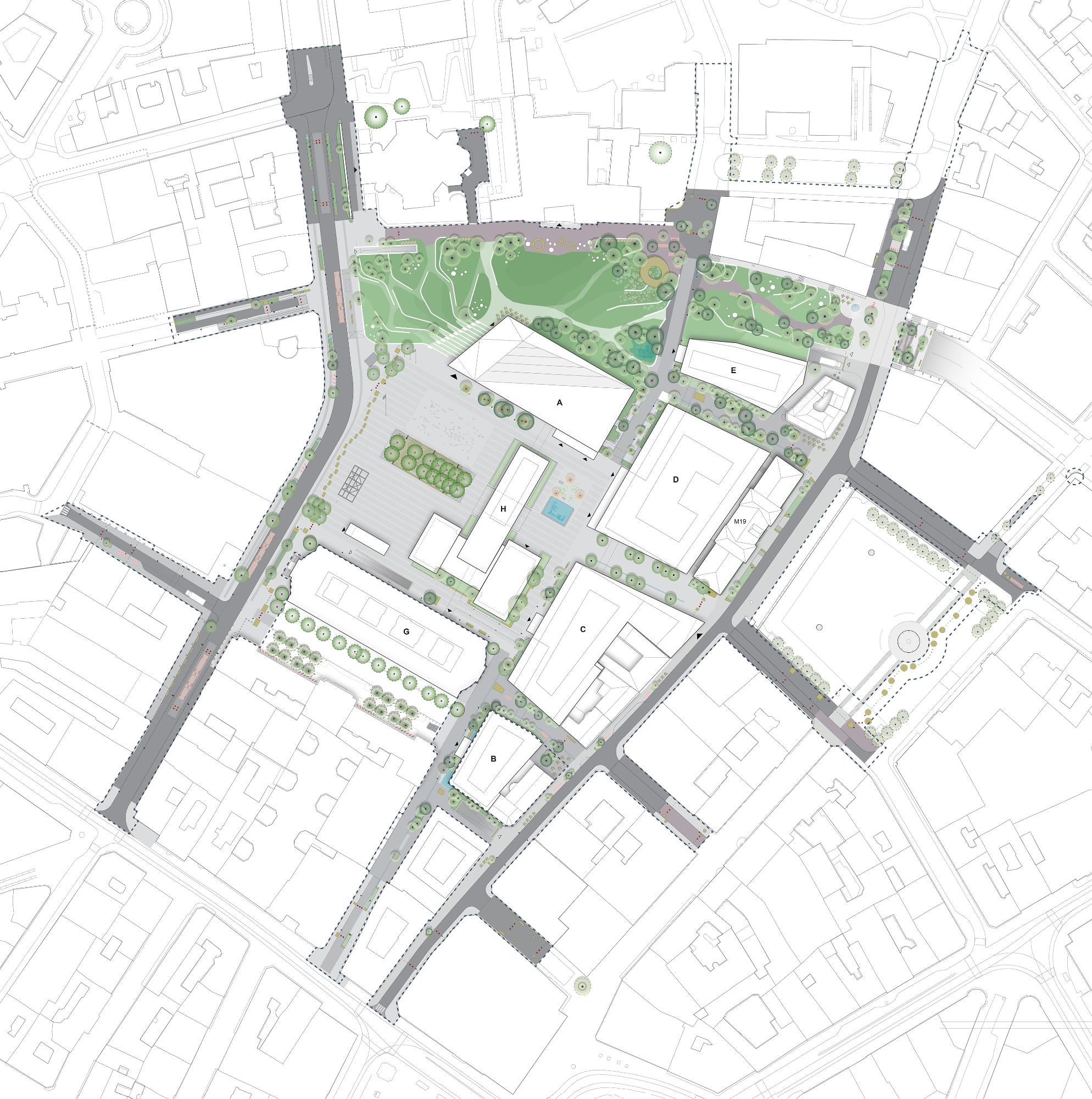 Nordic_Nghq_Landscape New government quarter / nordic office of architecture