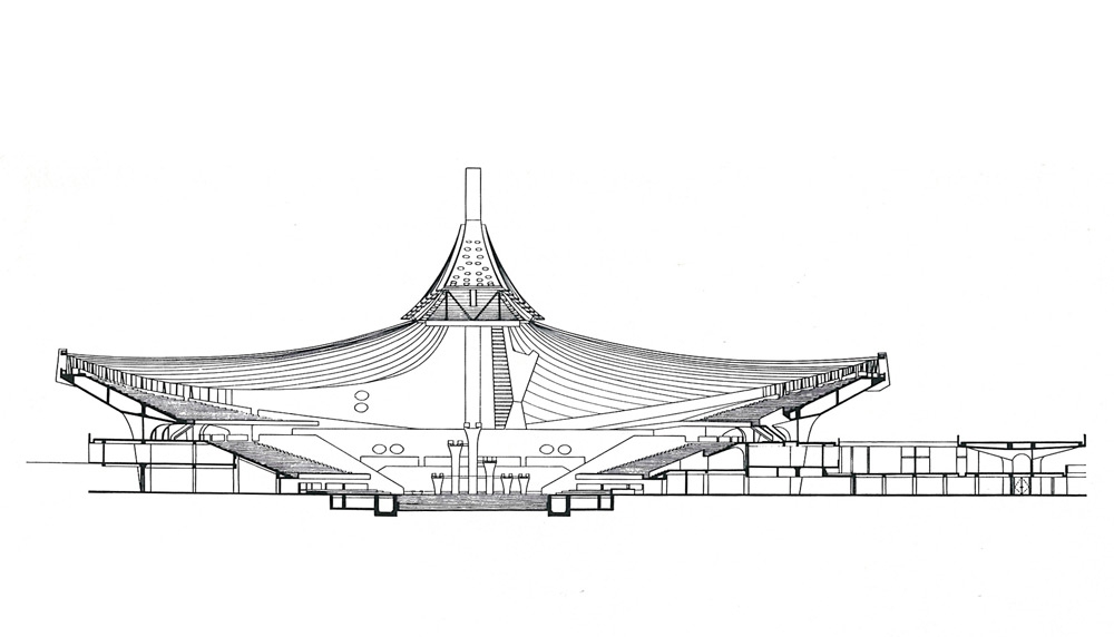 Yoyogi National Gymnasium / Kenzo Tange | Classics On Architecture Lab 96 Yoyogi national gymnasium / kenzo tange | classics on architecture lab