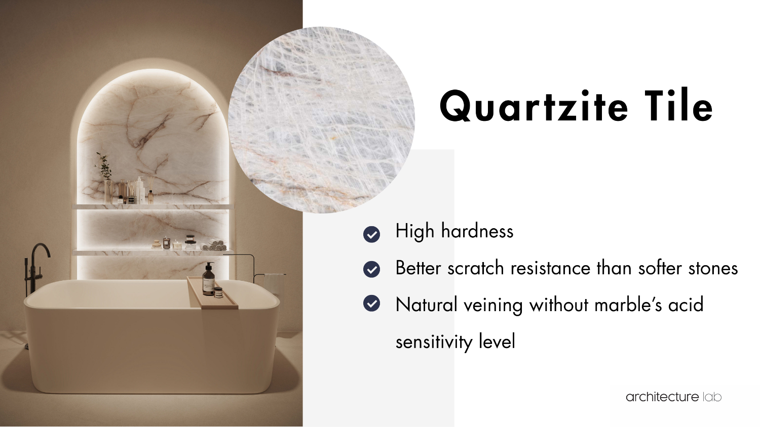 16 quartzite tile