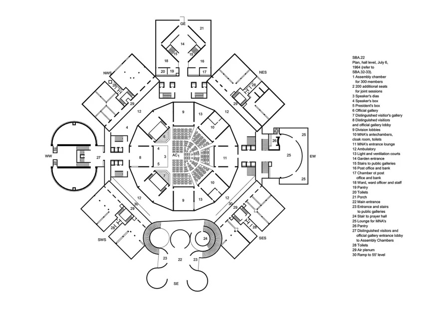 National Assembly Building Of Bangladesh / Louis Kahn | Classics On Architecture Lab 62 National assembly building of bangladesh / louis kahn | classics on architecture lab