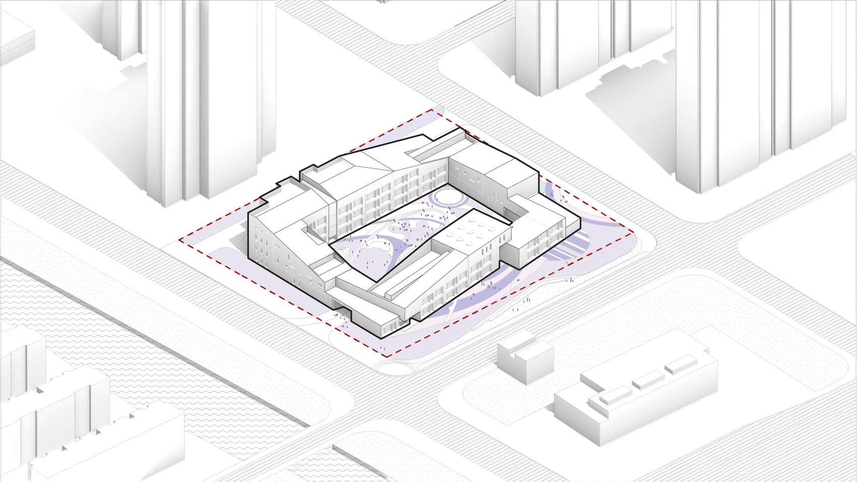 10 Form &Amp; Landscape Diagram_©Soba Block kindergarten / soba