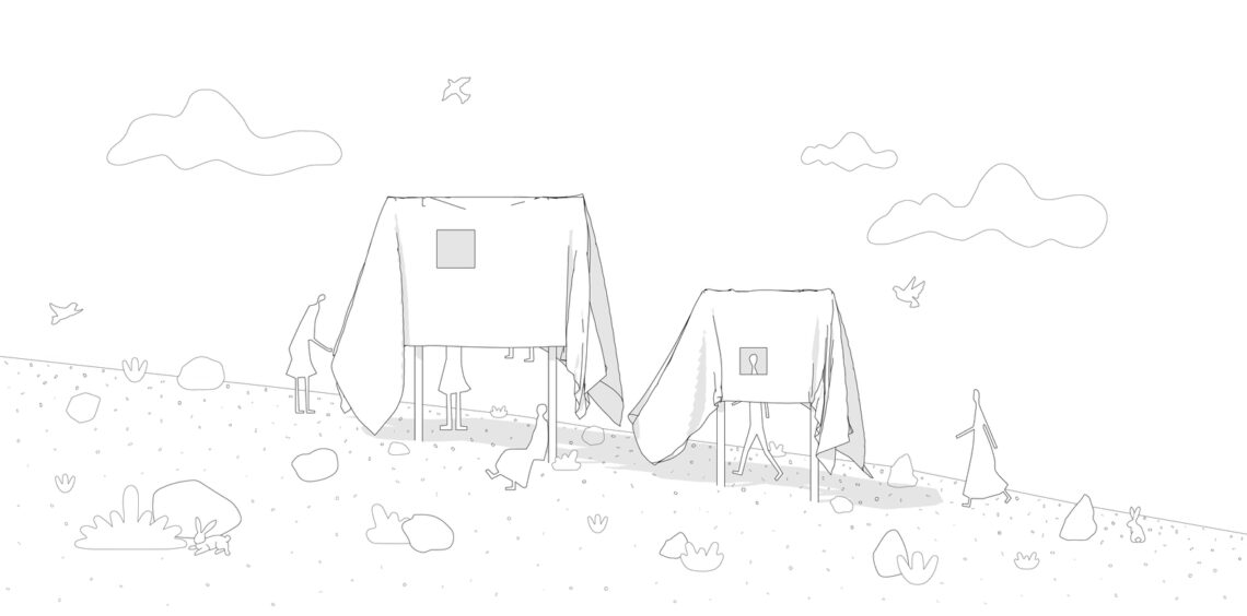Ghost house installation / i/thee