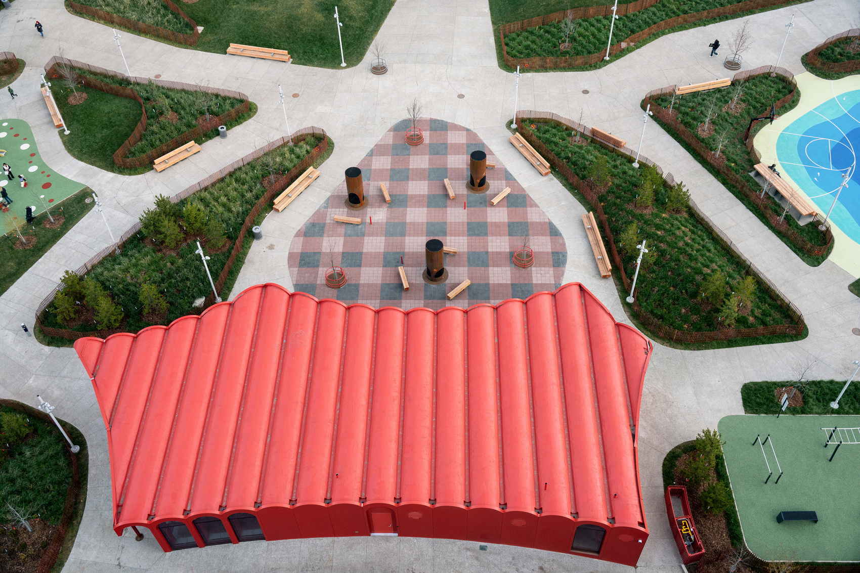 O-Day’min Park Pavilion Gg 2025_05_Aerial O-day’min park pavilion / gh3*