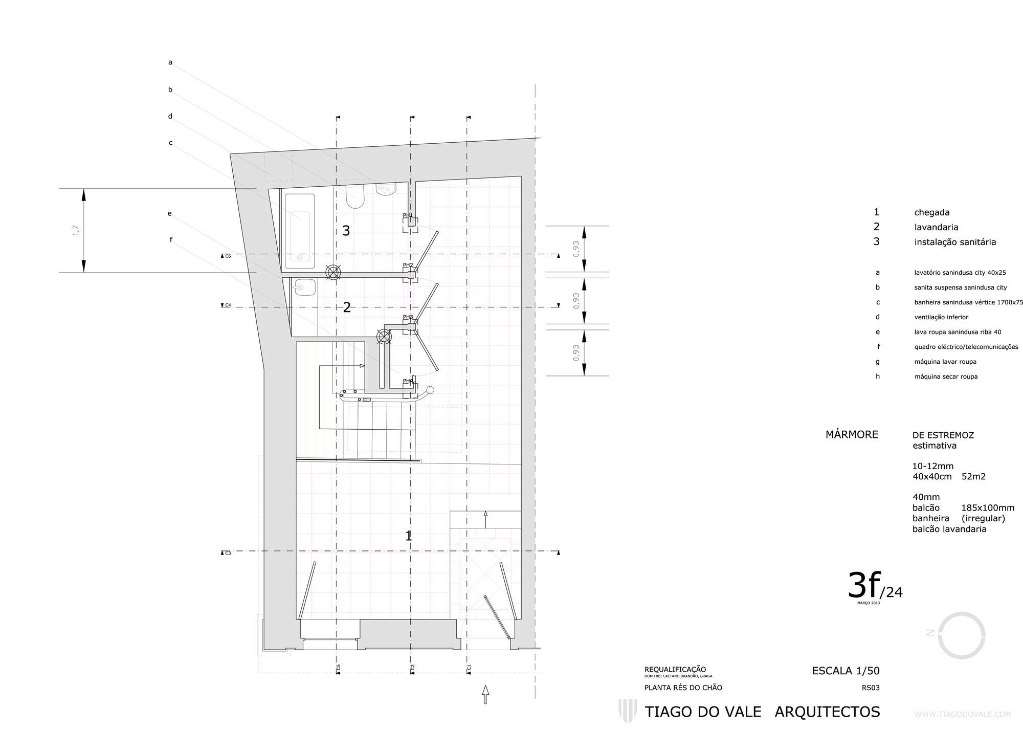 Planta_Baja Three cusps chalet / tiago do vale arquitectos