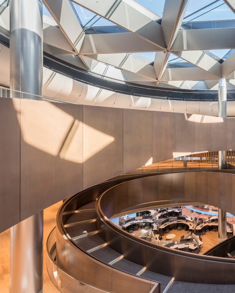 Check out one of the most distinctive features of our london office the ramp. Spanning six stor